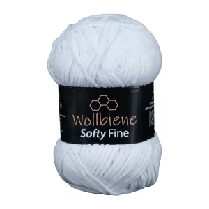 Wollbiene Softy Fine 100g, weiß