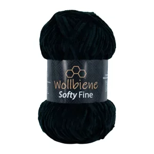 Wollbiene Softy fine 100g, schwarz