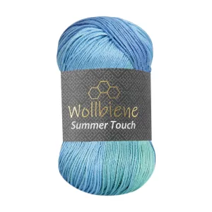 Wollbiene Summer Touch 100g, blau türkis