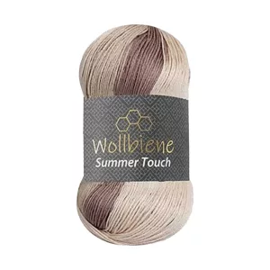 Wollbiene Summer Touch 100g, braun beige